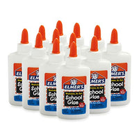 Elmers Liquid School Glue, Slime Glue & Craft Glue | Washable, 4 Ounces Each, Great for Making Slime, 12 Count