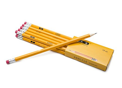 SKKSTATIONERY 200 Count Pre-sharpened #2 Pencils, 2 HB Lead Bulk Box Pencil, Pencils No. 2, Yellow Pencils with Erasers, number 2 pencils for classroom office Supplies, Writing, Drawing and Sketching