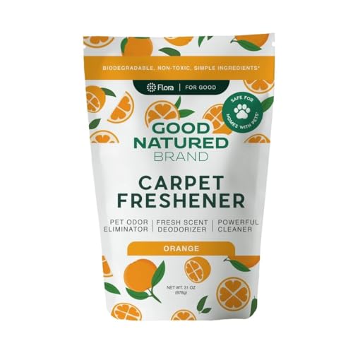 | Carpet Freshener & Deodorizer Powder | Pet Odor Eliminator for Strong Odor & Pet Urine | Fresh Natural Lemon & Eucalyptus Scent | Biodegradable, Safe for Homes with Pets - 70oz