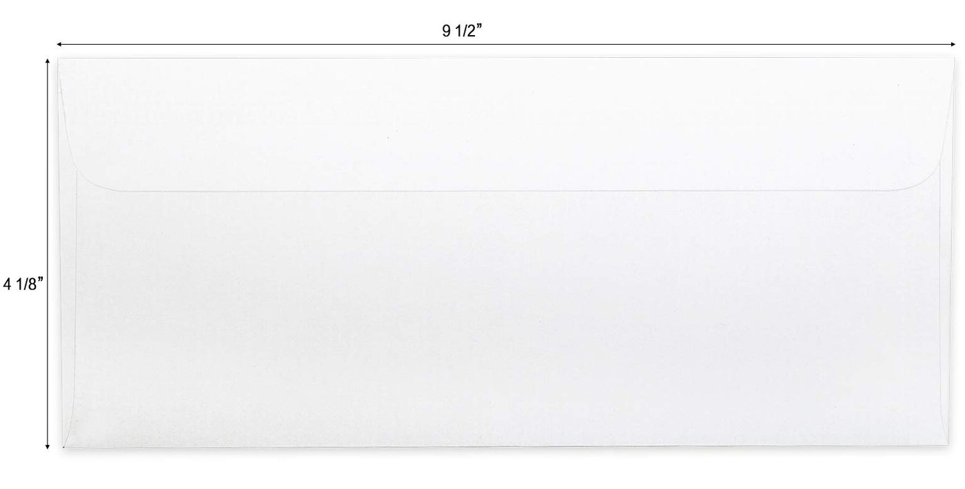 HERKKA #10 Security Self-Seal Envelopes, No.10 Windowless Bussiness Envelopes, Security Tinted with Printer Friendly Design - Size 4-1/8 x 9-1/2 Inch - White - 24 LB - 500 Pack