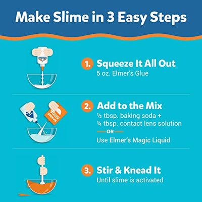 Elmers Liquid School Glue, Slime Glue & Craft Glue | Washable, 4 Ounces Each, Great for Making Slime, 12 Count