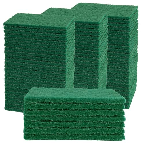 40 PCS Scouring Pad, Dish Scrubber Scouring Pads,4 x 6 inch Green Reusable Household Scrub Pads for Dishes, Kitchen Scrubbers & Metal Grills