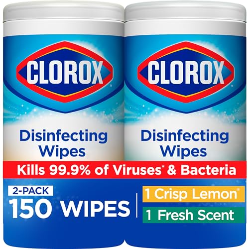 Clorox Disinfecting Wipes Value Pack, Household Essentials, 75 Count, Pack of 3 (Package May Vary)