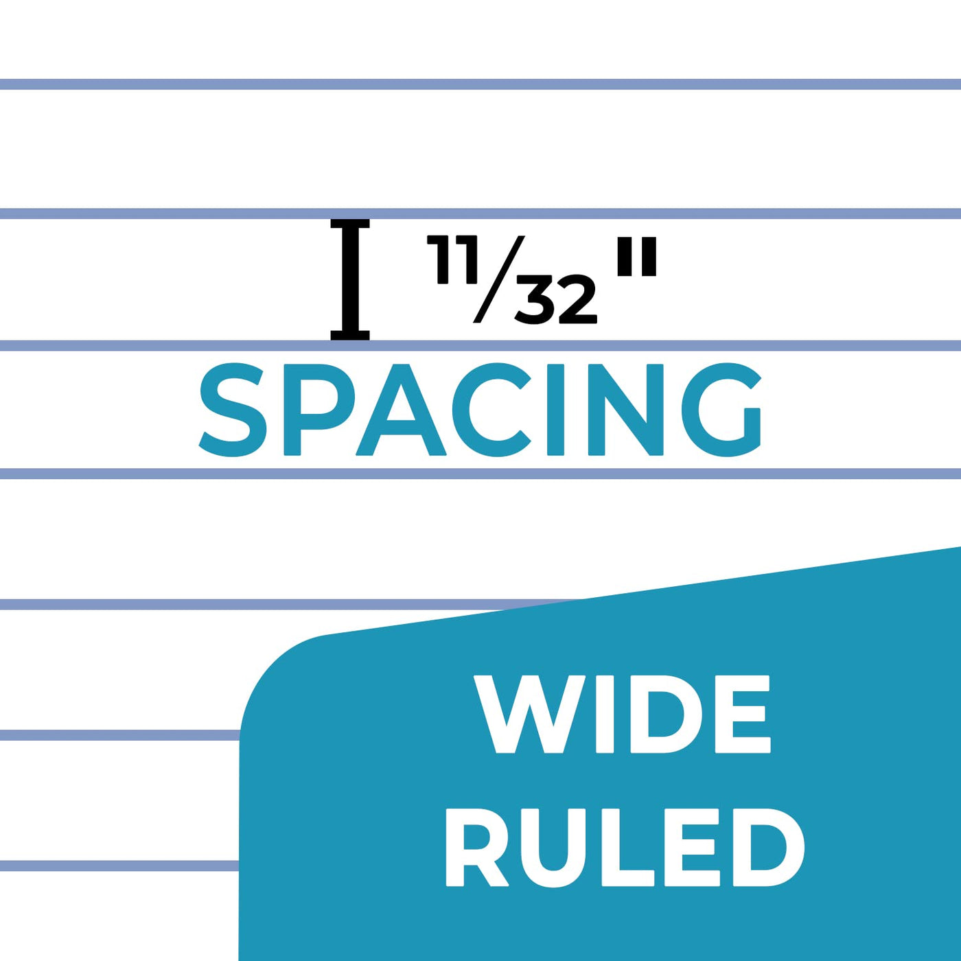 Composition Notebook Wide Ruled 5 Pack, 200 Pages (100 Sheets), 9-3/4 x 7-1/2, Back to School Supplies, Notebooks for School, Office Supplies, Notebooks for Work, The Notebook for Note Taking