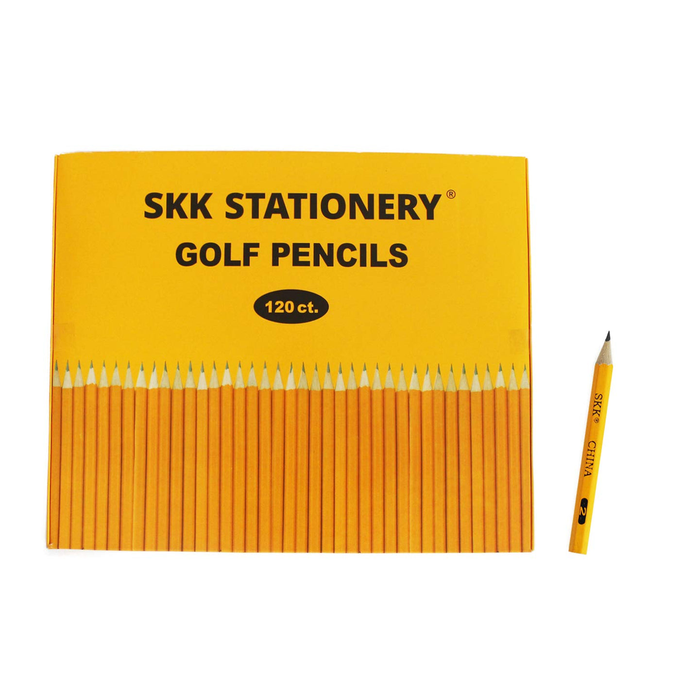 SKKSTATIONERY 200 Count Pre-sharpened #2 Pencils, 2 HB Lead Bulk Box Pencil, Pencils No. 2, Yellow Pencils with Erasers, number 2 pencils for classroom office Supplies, Writing, Drawing and Sketching