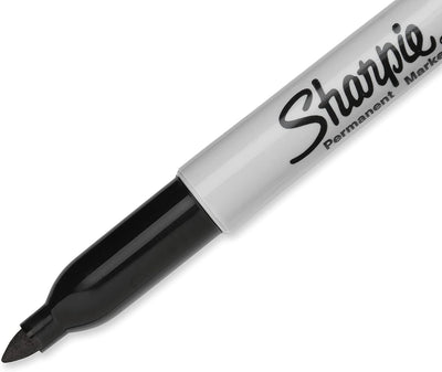 Sharpie Permanent Markers Bulk Set, Fine Tip Markers Set, Markers For Plastic, Metal, Wood, And More, Black, 36 Count