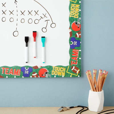 Juvale 234 Feet of Scalloped Bulletin Board Borders in 6 Rolls - Trim for Classroom Whiteboard, Chalkboard, School Decor, 6 Assorted Cute Designs for Teacher Supplies (78 Pieces)