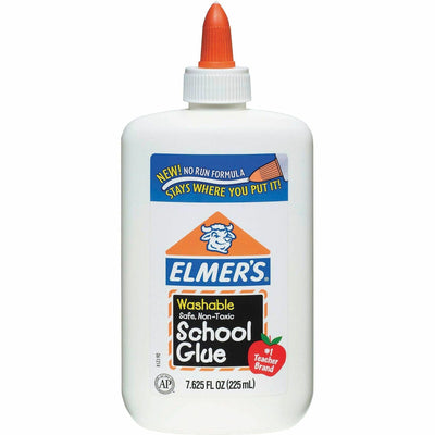 Elmers Liquid School Glue, Slime Glue & Craft Glue | Washable, 4 Ounces Each, Great for Making Slime, 12 Count