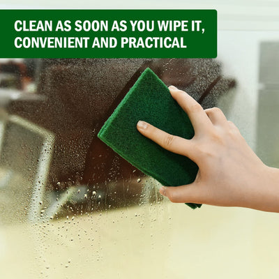 40 PCS Scouring Pad, Dish Scrubber Scouring Pads,4 x 6 inch Green Reusable Household Scrub Pads for Dishes, Kitchen Scrubbers & Metal Grills