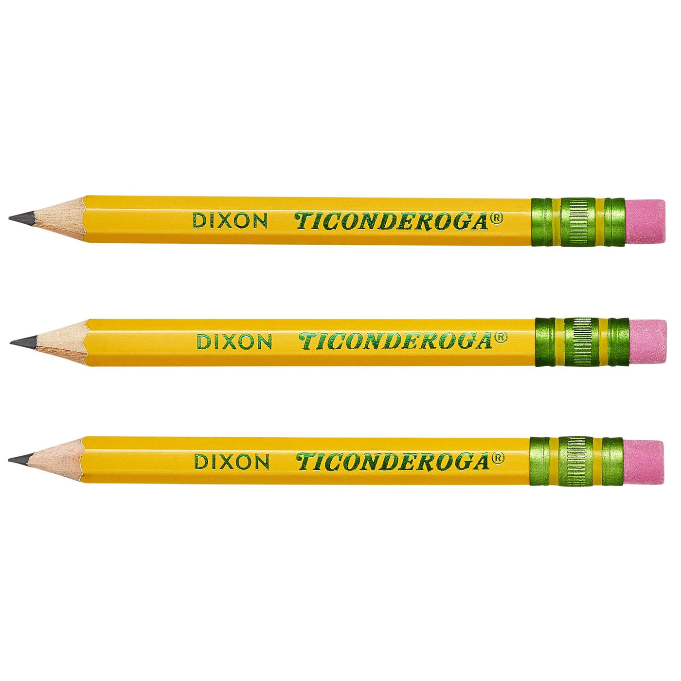 Ticonderoga Wood-Cased Pencils, Pre-Sharpened, #2 HB Soft, Yellow, 30 Count
