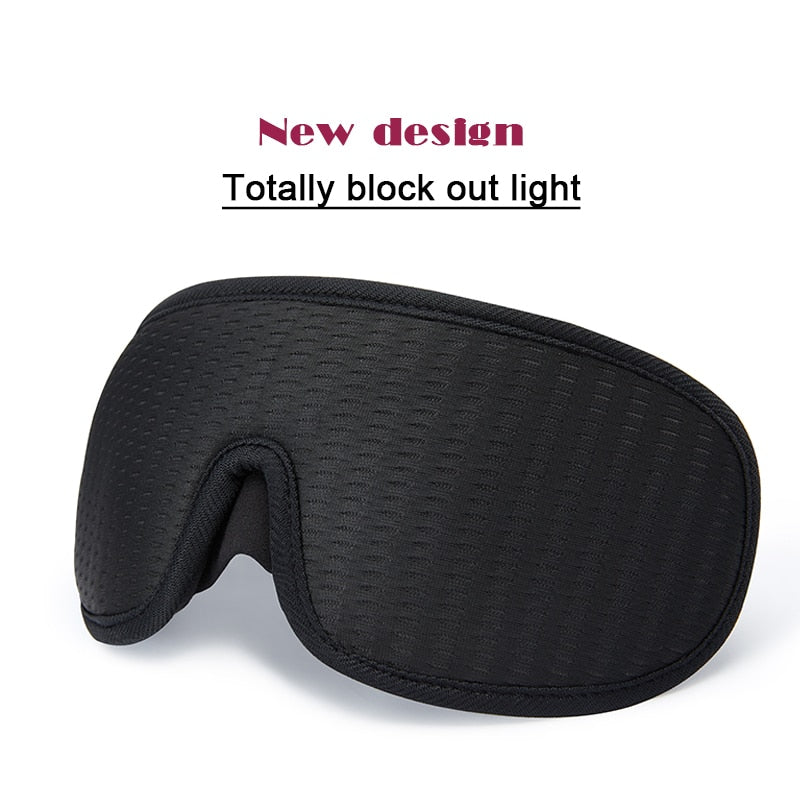 3D Sleeping Mask Block Out Light Soft Padded Sleep Mask For Eyes Slaapmasker Eye Shade Blindfold Sleeping Aid Face Mask Eyepatch - SECURE DISTRIBUTORS