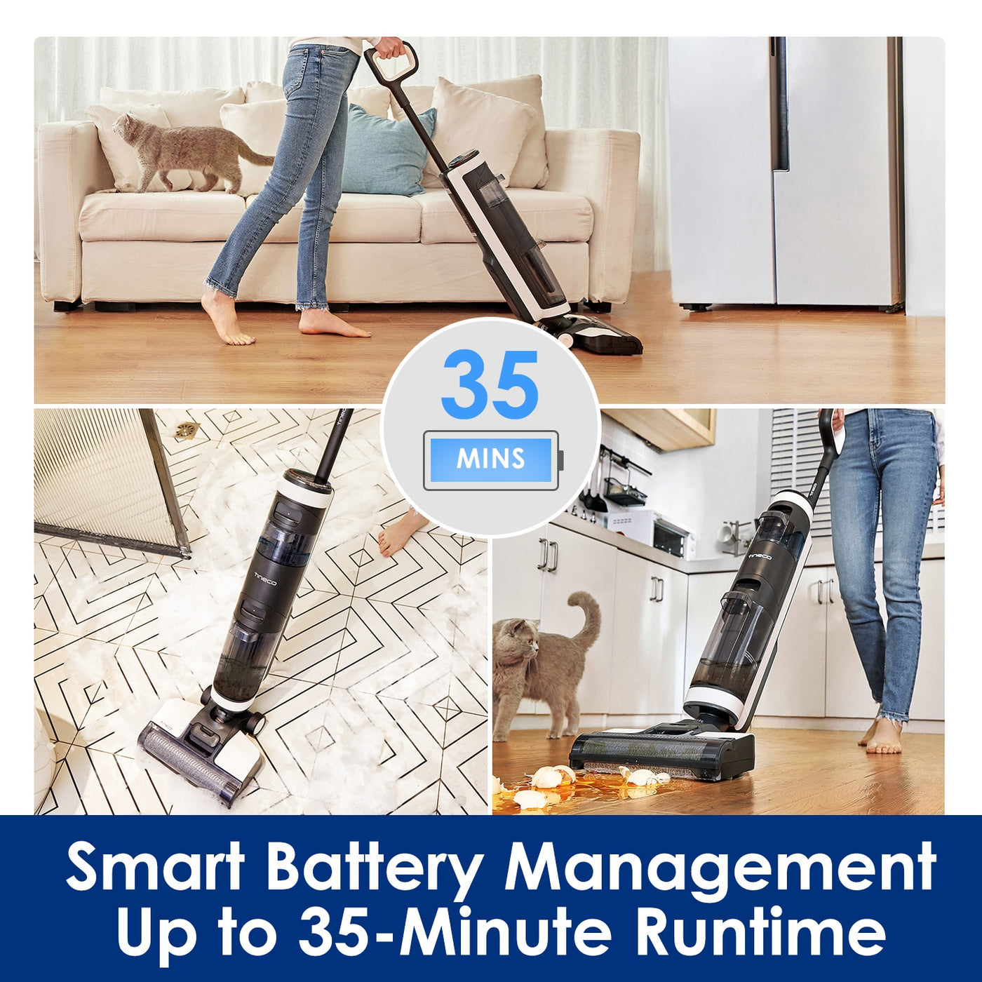 Tineco Floor One S3 Breeze / S3 Floor Washer Cordless Wet Dry Washing Floor Electric Mop Self-Cleaning Smart Home Appliance - SECURE DISTRIBUTORS