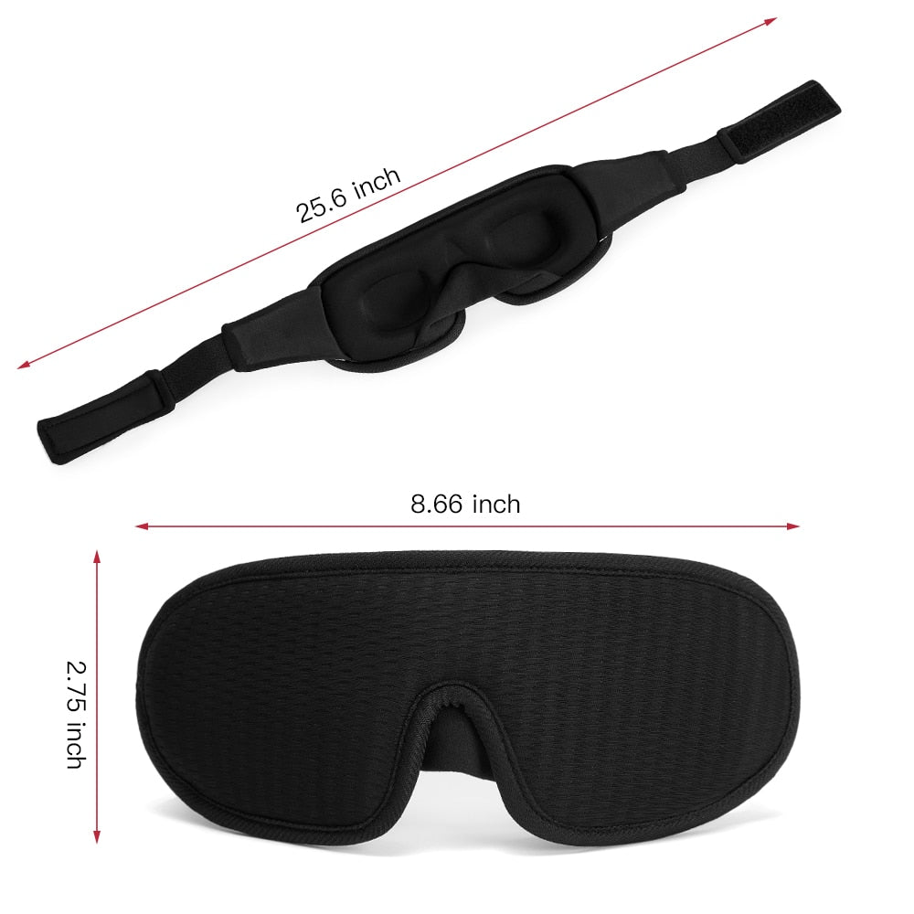 3D Sleeping Mask Block Out Light Soft Padded Sleep Mask For Eyes Slaapmasker Eye Shade Blindfold Sleeping Aid Face Mask Eyepatch - SECURE DISTRIBUTORS