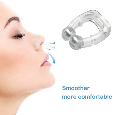 Silicone Magnetic Anti Snore Stop Snoring Nose Clip Sleep Tray Sleeping Aid Apnea Guard Night Device with Case Anti Ronco 1/4PCS - SECURE DISTRIBUTORS