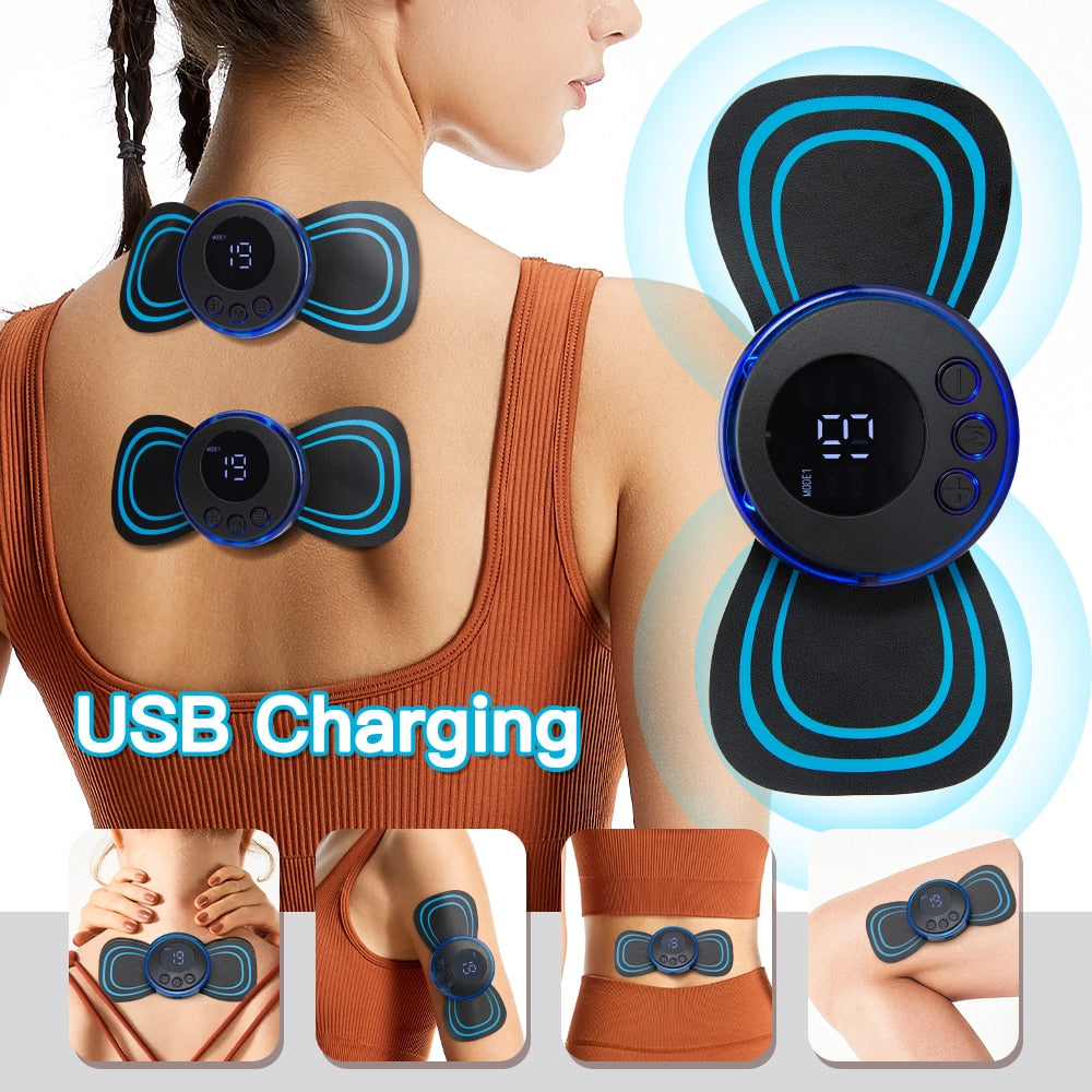 Neck Rechargeable Massager Electric Neck Massage EMS Cervical Vertebra Massage Patch for Muscle Pain Relief,Support Dropshipping - SECURE DISTRIBUTORS