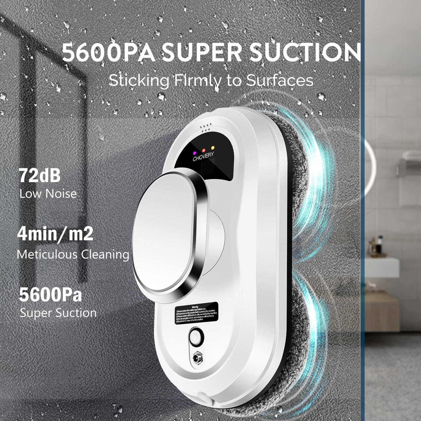 CHOVERY Robot vacuum cleaner window cleaning robot window cleaner electric glass limpiacristales remote control - SECURE DISTRIBUTORS