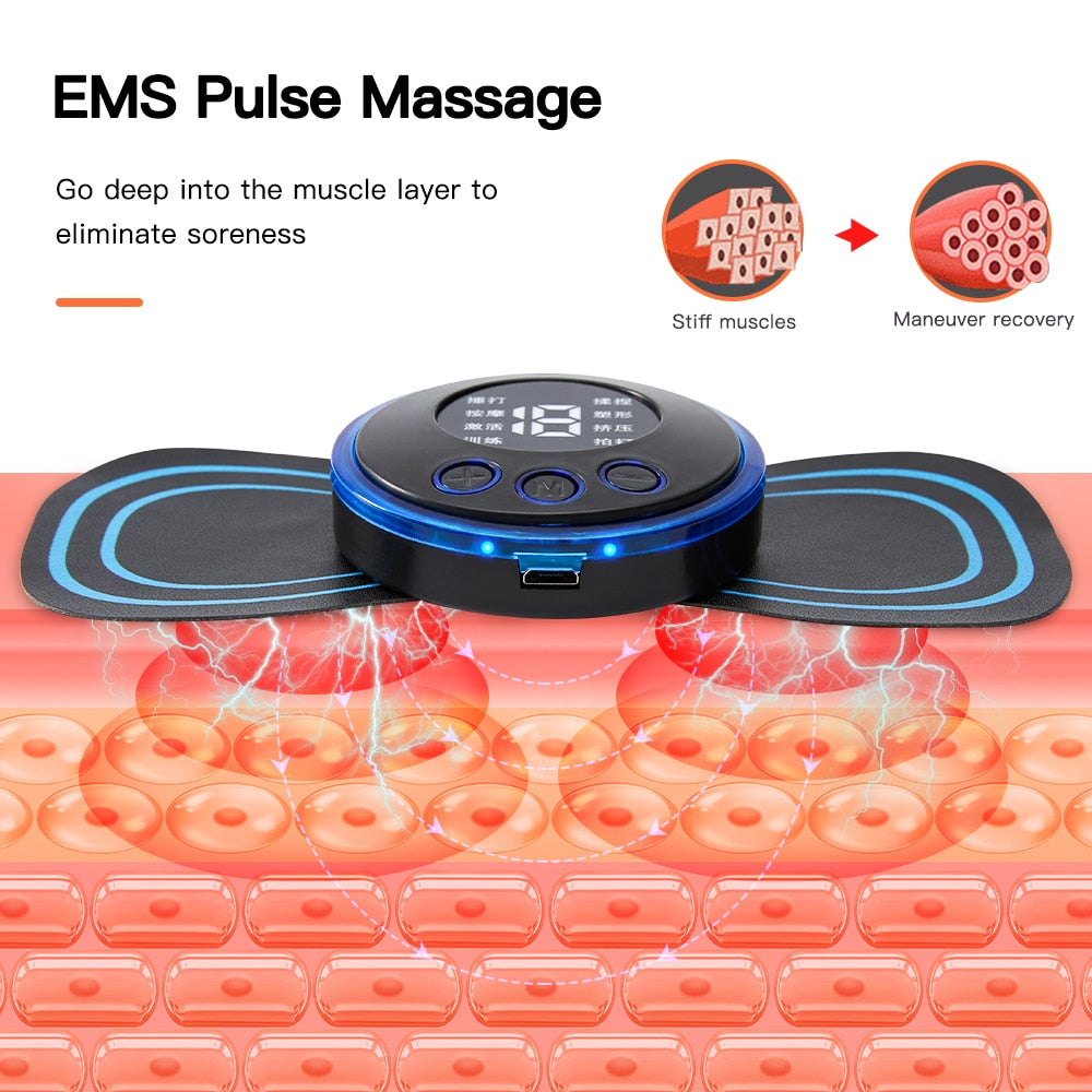Neck Rechargeable Massager Electric Neck Massage EMS Cervical Vertebra Massage Patch for Muscle Pain Relief,Support Dropshipping - SECURE DISTRIBUTORS