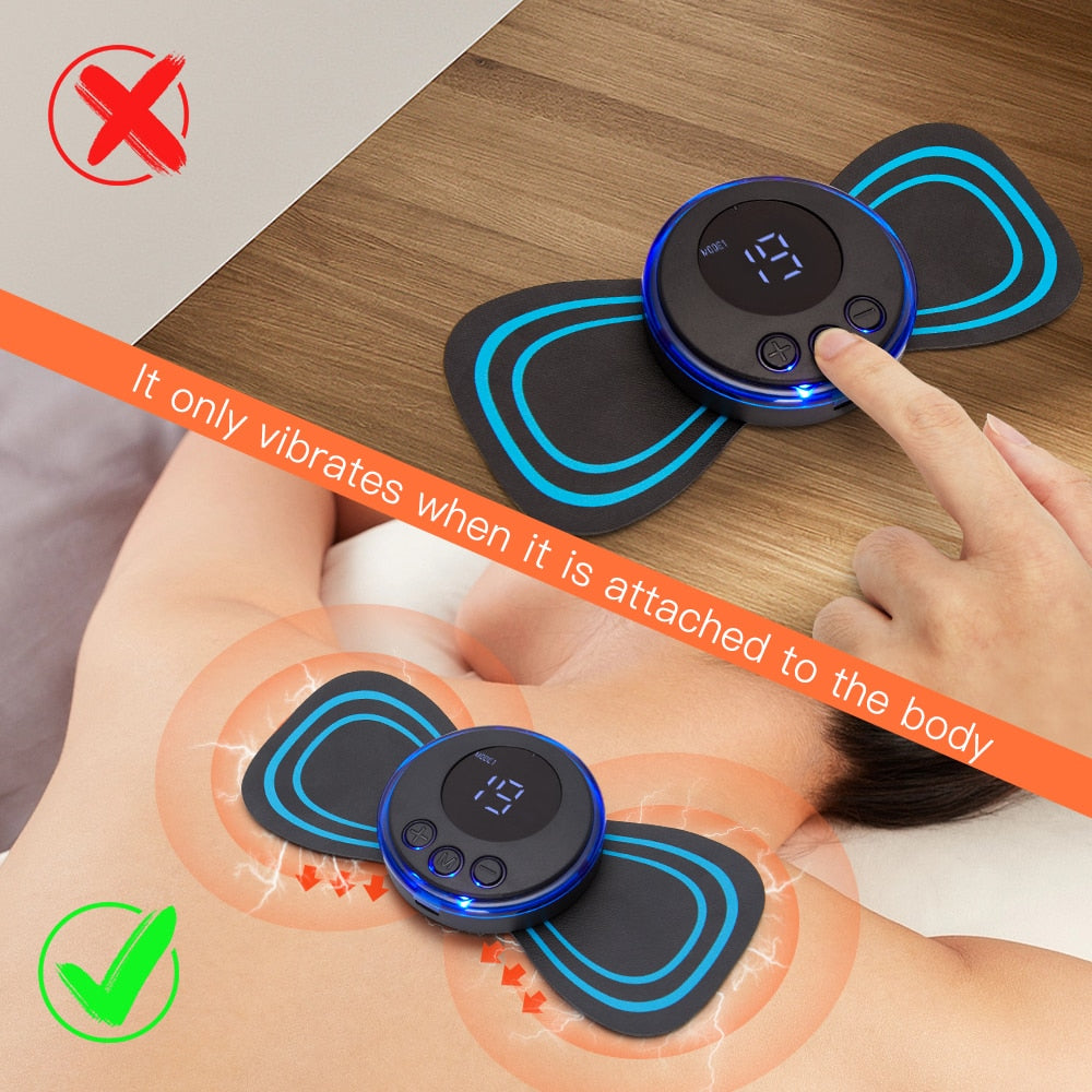 Neck Rechargeable Massager Electric Neck Massage EMS Cervical Vertebra Massage Patch for Muscle Pain Relief,Support Dropshipping - SECURE DISTRIBUTORS