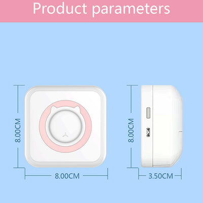Meow Mini Label Printer Thermal Portable Printers Stickers Paper Inkless Wireless Impresora Portátil 200dpi Android IOS 57mm - SECURE DISTRIBUTORS