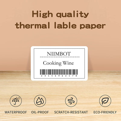 NiiMBOT B21 B3S B1 Round Label Printing Sticker Self-adhesive Thermal Waterproof Digital Number Cake Sealing Sticker Paper - SECURE DISTRIBUTORS