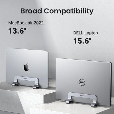 UGREEN Vertical Laptop Stand Holder For MacBook Air Pro Aluminum Foldable Notebook Stand Laptop Support MacBook Pro Tablet Stand - SECURE DISTRIBUTORS