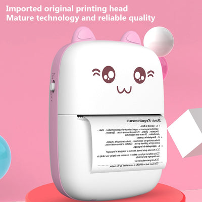 Meow Mini Label Printer Thermal Portable Printers Stickers Paper Inkless Wireless Impresora Portátil 200dpi Android IOS 57mm - SECURE DISTRIBUTORS