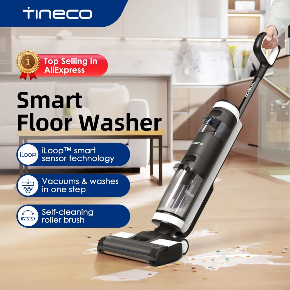 Tineco Floor One S3 Breeze / S3 Floor Washer Cordless Wet Dry Washing Floor Electric Mop Self-Cleaning Smart Home Appliance - SECURE DISTRIBUTORS