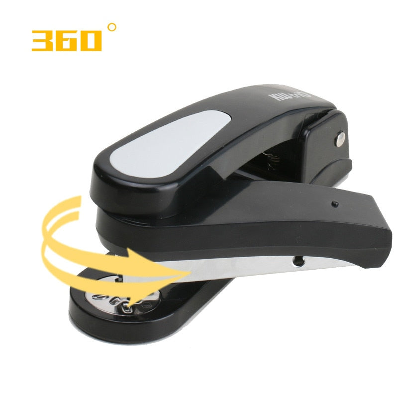 360 rotatable Heavy Duty Stapler Use 24/6 Staples Effortless Long Stapler School Paper Staplers Office Bookbinding Supplies - SECURE DISTRIBUTORS