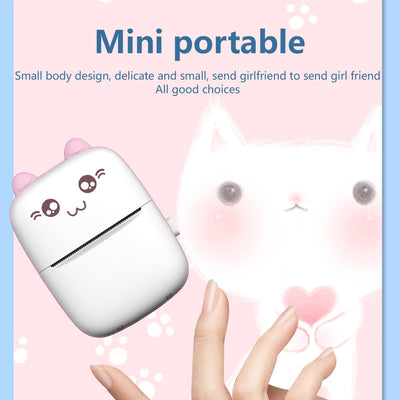 Meow Mini Label Printer Thermal Portable Printers Stickers Paper Inkless Wireless Impresora Portátil 200dpi Android IOS 57mm - SECURE DISTRIBUTORS