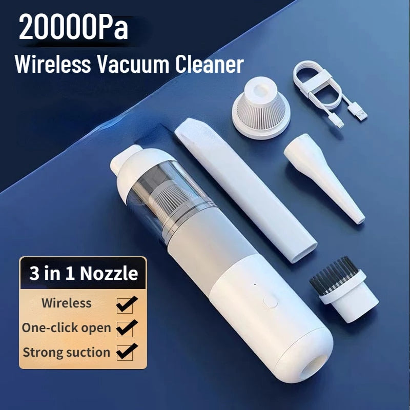 Xiaomi New Car Vacuum Cleaner Portable Mini Handheld Vacuum Cleaner Smart Home Car Dual-purpose Mi Wireless 20000PA Dust Catcher - SECURE DISTRIBUTORS