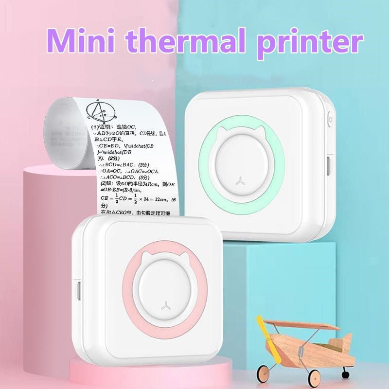 Meow Mini Label Printer Thermal Portable Printers Stickers Paper Inkless Wireless Impresora Portátil 200dpi Android IOS 57mm - SECURE DISTRIBUTORS