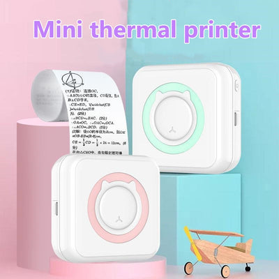 Meow Mini Label Printer Thermal Portable Printers Stickers Paper Inkless Wireless Impresora Portátil 200dpi Android IOS 57mm - SECURE DISTRIBUTORS