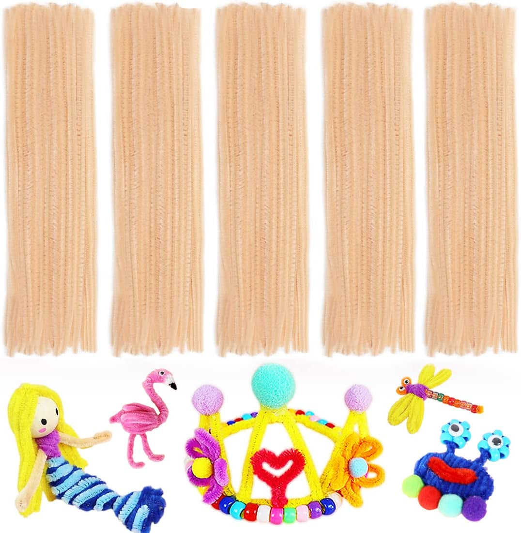 Pipe Cleaners, Pipe Cleaners Craft, Arts and Crafts, Crafts, Craft Supplies, Art Supplies (Beige)…