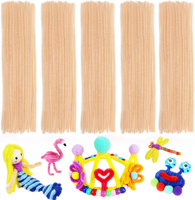 Pipe Cleaners, Pipe Cleaners Craft, Arts and Crafts, Crafts, Craft Supplies, Art Supplies (Beige)…