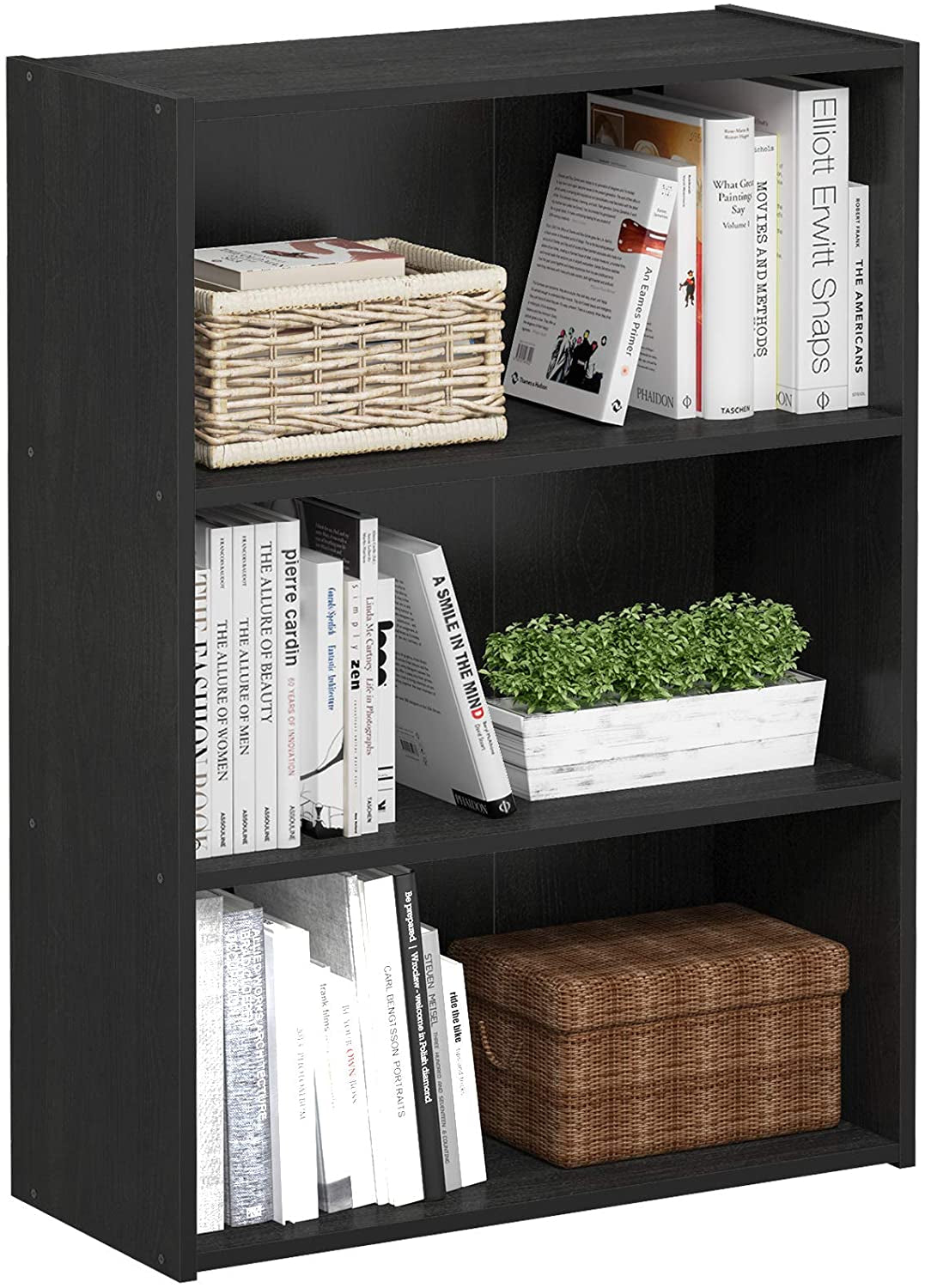 Pasir 3-Tier Open Shelf Bookcase, Americano