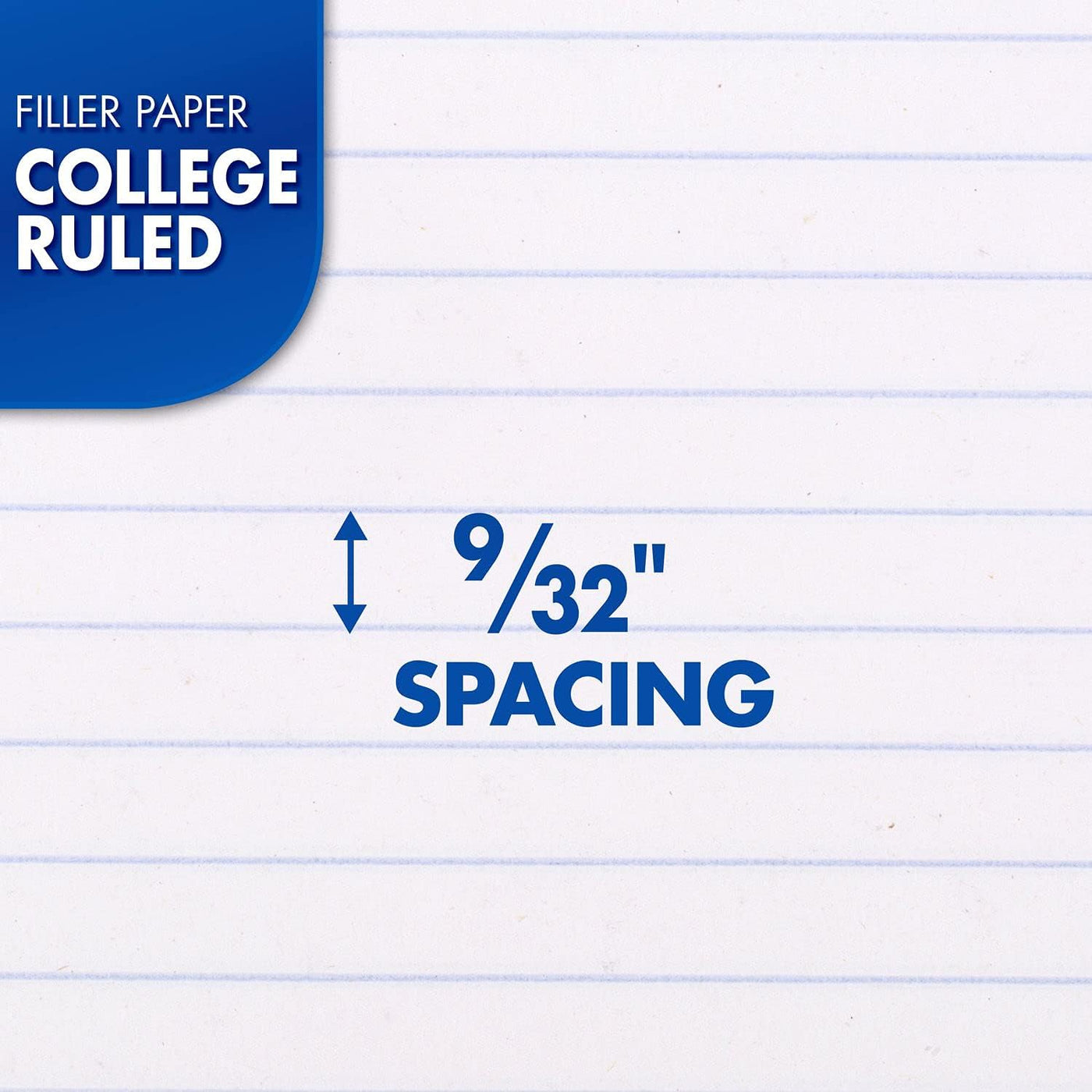 Loose Leaf Paper, Notebook Paper, College Ruled Filler Paper, Standard, 8.5 X 11, 200 Sheets (17208), White