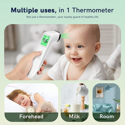 No-Touch Thermometer for Adults and Kids, FSA/HSA Eligible, Fast Accurate Digital Thermometer with Fever Alarm & Silent Mode, Easy-To-Use for Babies, Kids, & Elderly