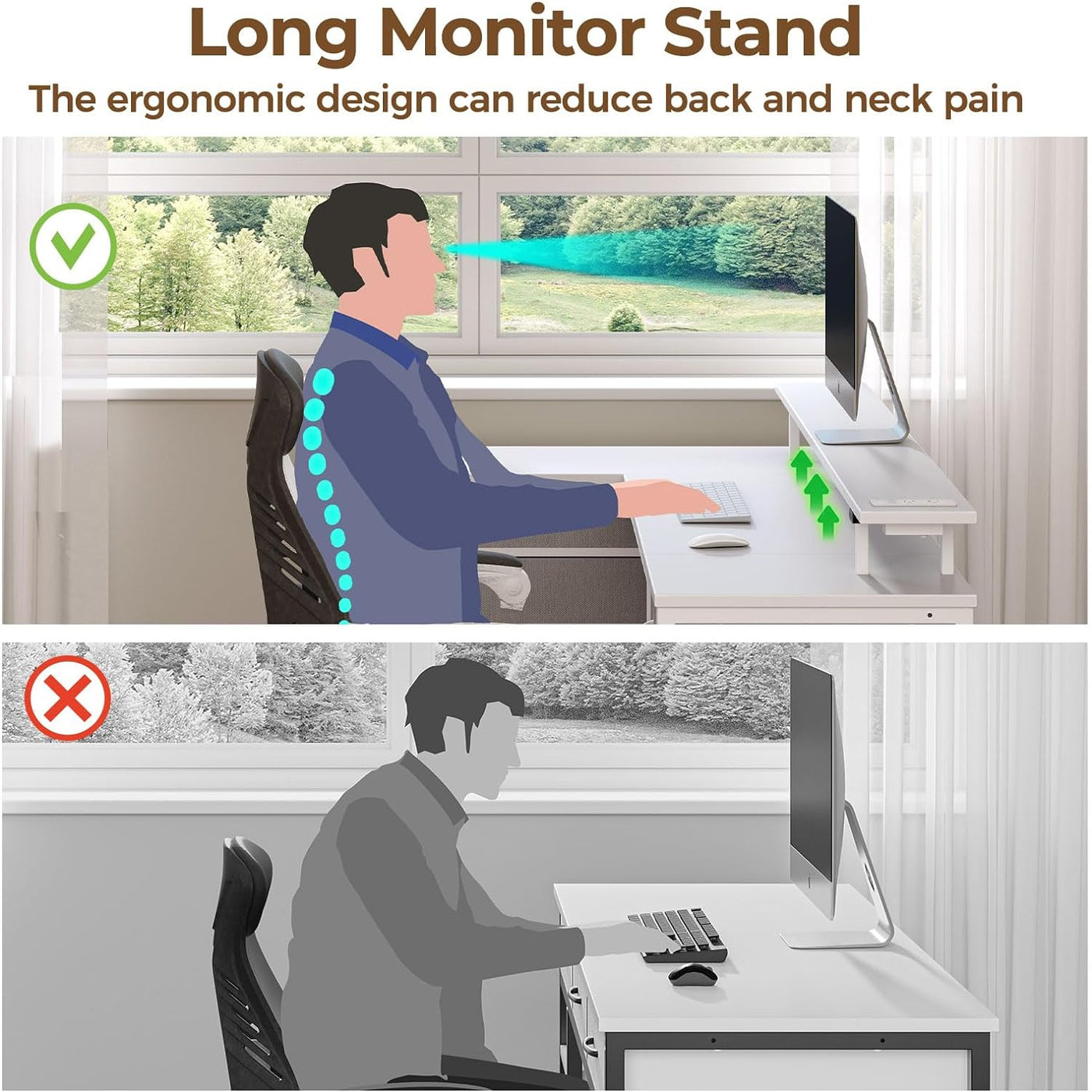 L Shaped Computer Desk with Drawers 47.2 Inch, Gaming Desk with Power Outlets & LED Lights, Reversible Office Desk with Storage Shelves, Corner Desk with Monitor Stand White