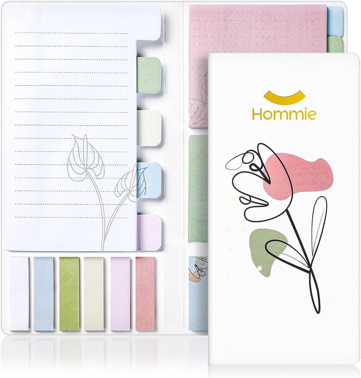 Sticky Notes Set, Divider Sticky Notes 410 Packs Planner Sticky Note Dividers Tabs with Color Coding for School Supplies, Office Supplies, Book Notes,Bible Sticky Notes