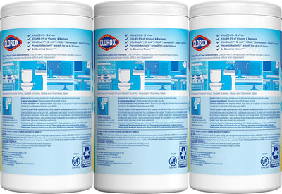 Disinfecting Wipes Value Pack, Household Essentials, 75 Count (Pack of 3)(Package May Vary)