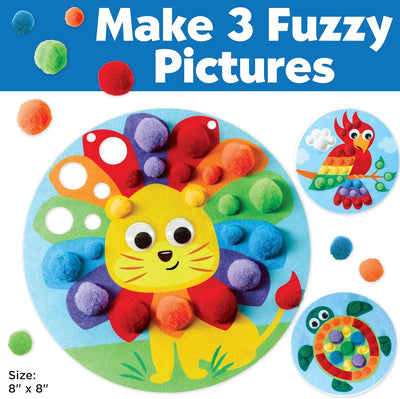 Pom Pom Pictures: Animals - Preschool Learning Activities, Sensory Toys for Toddlers, Toddler Arts and Crafts for Ages 3-5+