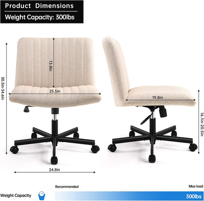 Home Office Desk Chairs Vanity Chair Modern Computer Desk Chair Fabric Desk Chair for Home Office, Bedroom