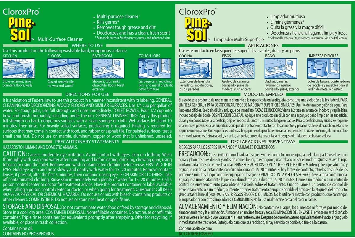 Pine-Sol  Multi-Surface Cleaner, Original Pine, 60 Ounces (41773) (Package May Vary)