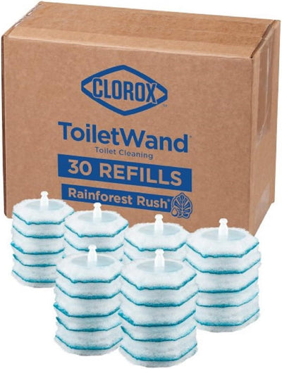 Original Toiletwand Disinfecting Refills, Rainforest Rush, 30 Ct (Package May Vary)