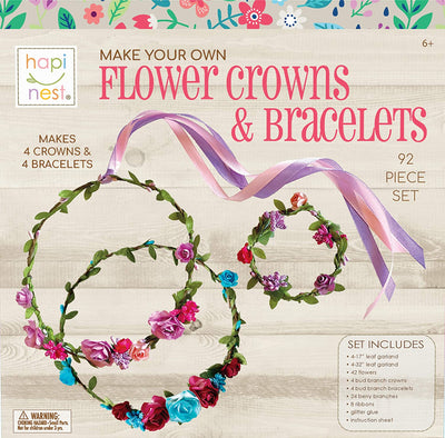 Make Your Own Flower Crowns and Bracelets Craft Kit for Girls Gifts Ages 6 7 8 9 10 Years Old and Up