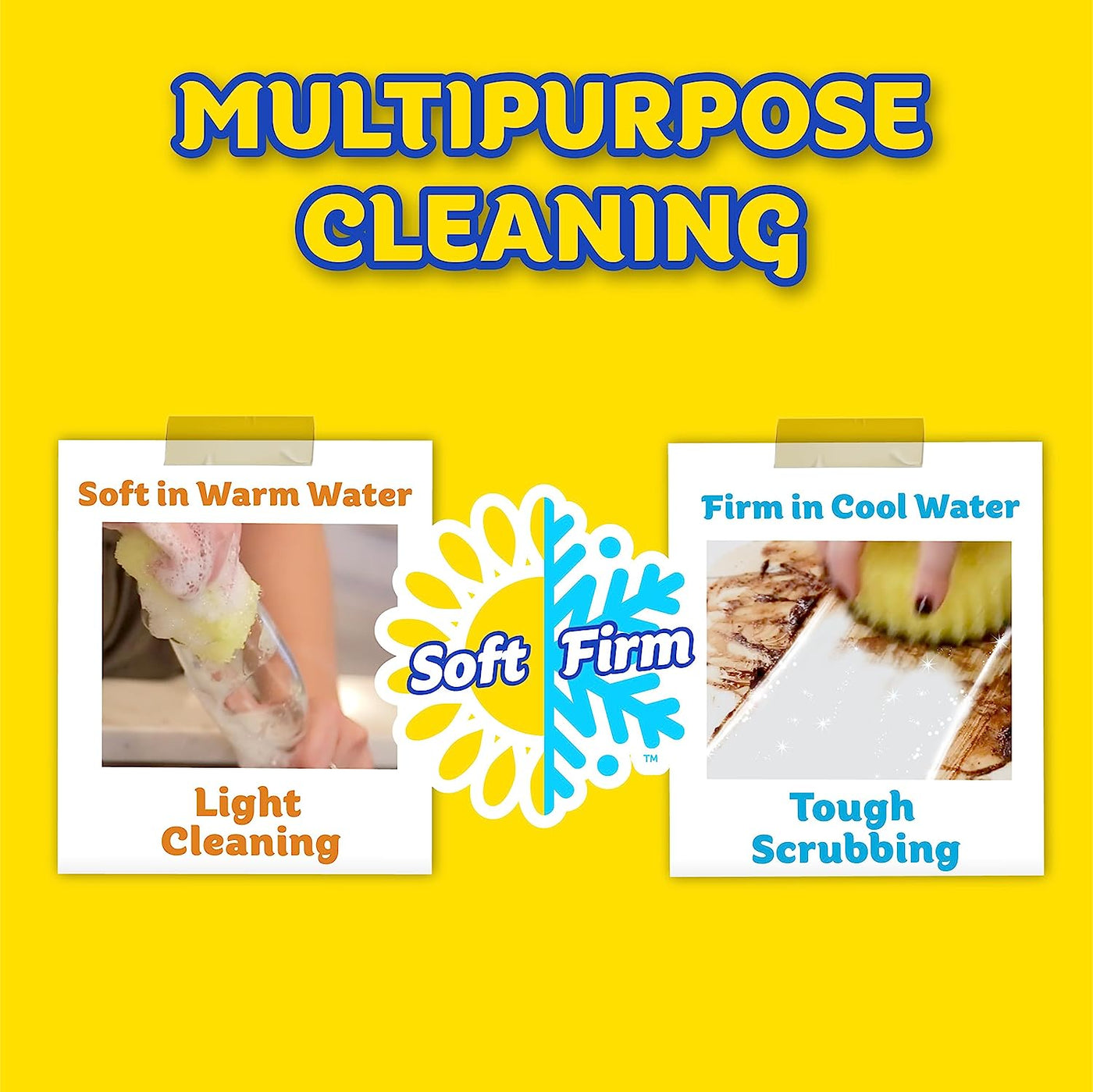 + Scrub Mommy + Cif All Purpose Cleaner, Lemon - a Perfect Kitchen + Bathroom Cleaning Supplies Kit - Temperature Controlled + Dual-Sided Cleaning Sponges and Multipurpose Cleaner Set