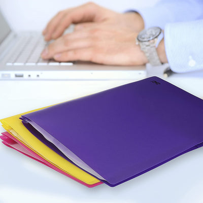 - Folders with Pockets and Prong with Fasteners, 2 Pocket Folder, 3 Prong Folders, 5 Pack, Plastic