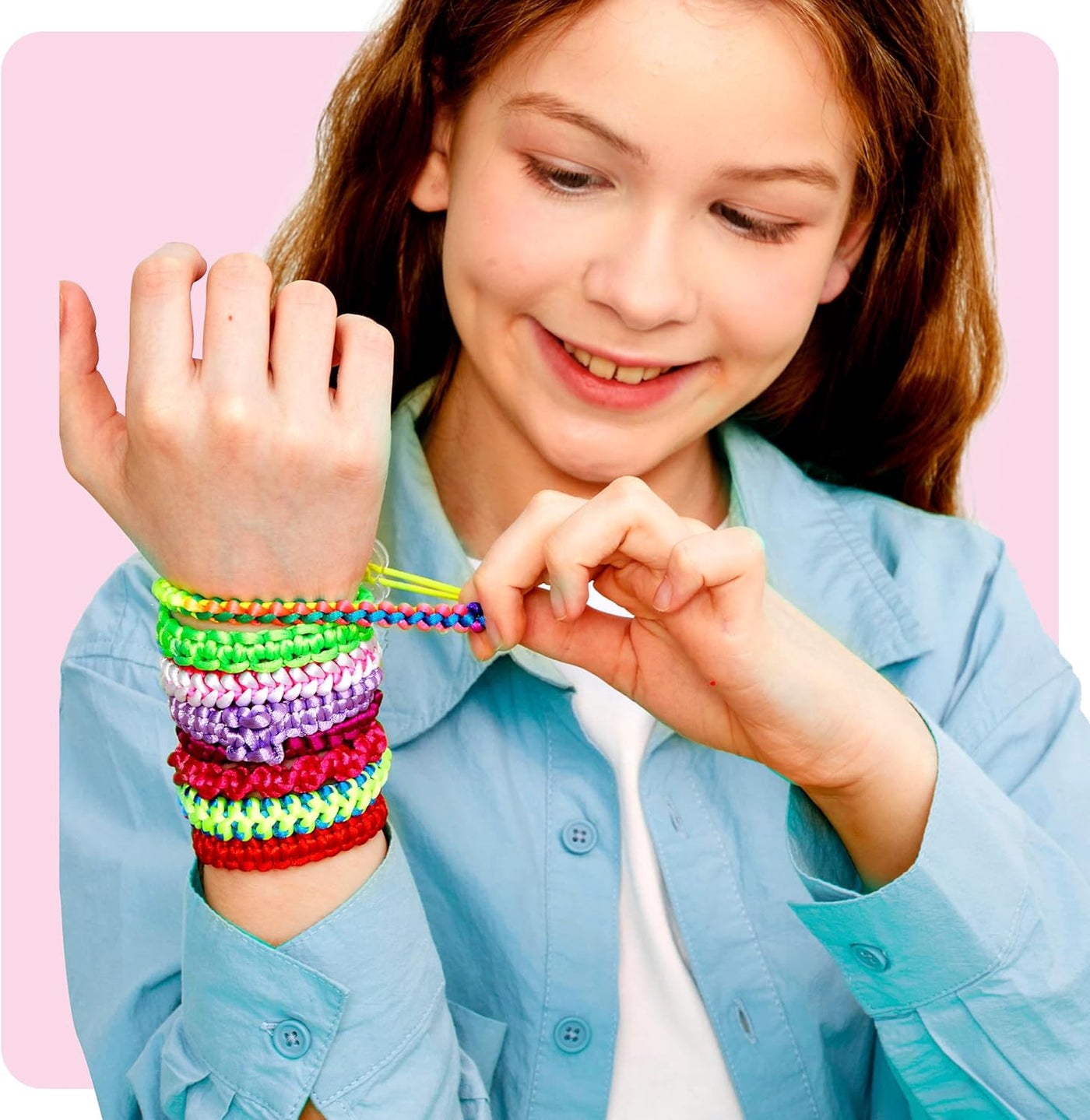 Friendship Bracelet Making Kit for Girls - Crafts for Girls - String Bracelets Maker Craft - Gifts for 6-12 Year Old Girl - Birthday Gift Ideas & Kits Toys Ages 8, 9, 10, 11, 12 - Kids Age 8-12 Olds