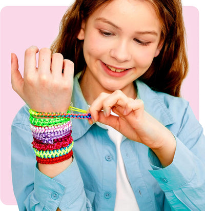 Friendship Bracelet Making Kit for Girls - Crafts for Girls - String Bracelets Maker Craft - Gifts for 6-12 Year Old Girl - Birthday Gift Ideas & Kits Toys Ages 8, 9, 10, 11, 12 - Kids Age 8-12 Olds