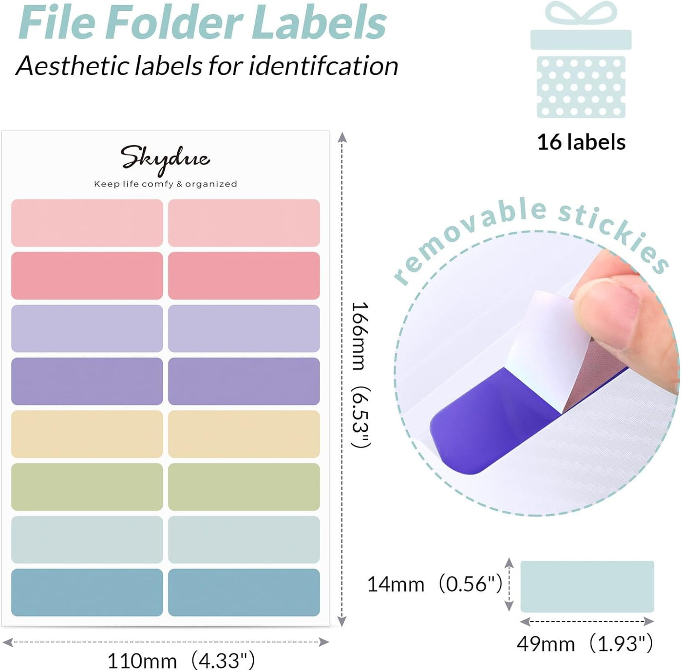 7 Pocket Accordion Folder, Letter Size, Expanding File Folder, Filing Products for Home School Supplies & Home Office, Bungee Closure, White